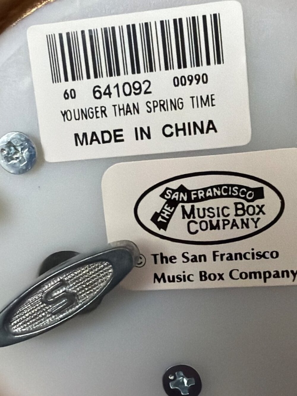 SFMB Spring Horse Carousel Music Box NIB Plays Younger Than Springtime 4" - Picture 7 of 17